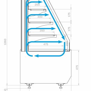 Витрина холодильная Полюс KC70 VM 0,9-2 STANDARD открытая, горка (версия 2.0) (9005)
