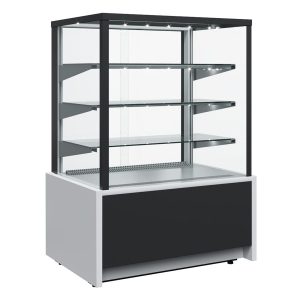Витрина кондитерская Полюс KC70 VM 0,6-1 LIGHT 9006-9005 (ВХСв-0,6д Carboma Cube ТЕХНО)