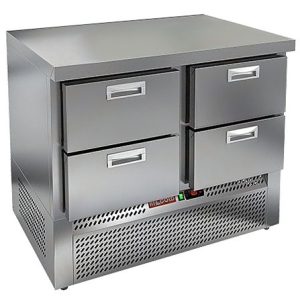 SNE 22/BT О стол охл. (-10-18), островн., 4 ящика, 1000х600х850мм, ниж.распол.агрегата, HICOLD RUS