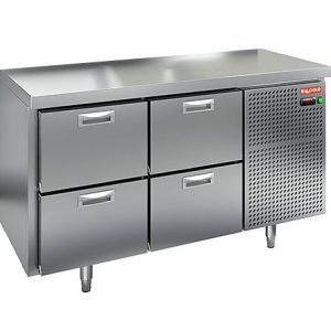 SN 22/BT О стол охл.(-10-18) островн., 4ящика, 1390х600х850мм, HICOLD RUS