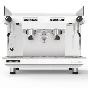 Кофемашина Sanremo Zoe SED (автомат) 2 высокие гр. белая