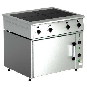 Плита электрическая Тулаторгтехника ПЭ-0,48Мт-022 (жарочный шкаф, ТЭН, нерж. мет. камера)