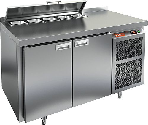 SL2-11SN (1/6) стол для салатов охл.(+2+10), 2 двери, 1390х600х850мм, HICOLD RUS