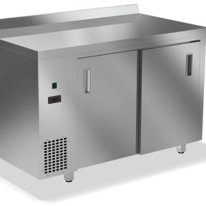 Тепловой стол с бортом, столешница из нержавеющей стали СПС-934/1007Т