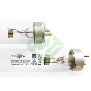Лампа ЛCТ 30 Вт УФ-С G13 T8 25х1 ФС
