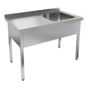 НСО1М-13/7БП стол-моечная ванна, 1 секц. (500х500х300) справа, HICOLD RUS