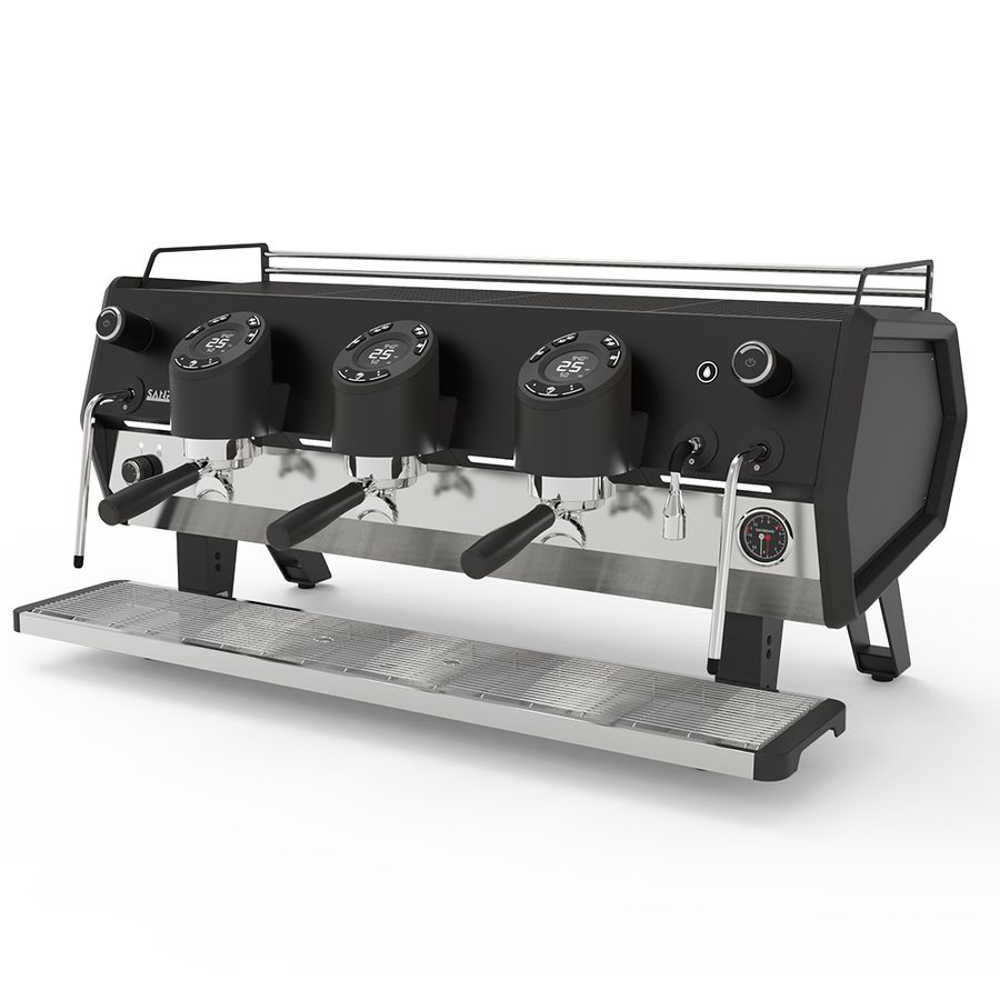 Кофемашина Sanremo D8 PRO 3высокие гр,Total Black,Подсветка+Cold Touch+Экономайзер,черная
