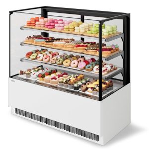 Витрина Кондитерская Vete II kub 130, Белый глянец (VG033.B9016)
