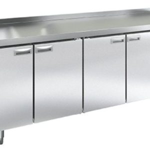 GN 1111/TN W стол охл. (-2+10), 4 двери, 2280х700х850мм, пластификат, HICOLD RUS