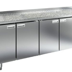 GN 1111/TN КАМЕНЬ стол охл. (-2+10), 4 двери, 2280х700х850мм, HICOLD RUS