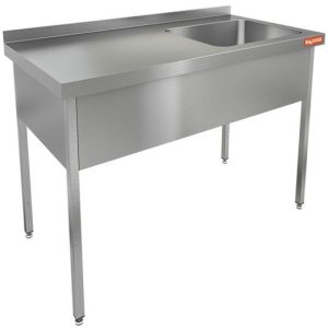 НСО1М-12/7БП стол-моечная ванна, 1 секц. (500х500х300) справа, HICOLD RUS