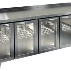 SNG 1111 HT стол охл.(+2+10), 4 стеклянные двери, 2280х600х850мм, HICOLD RUS